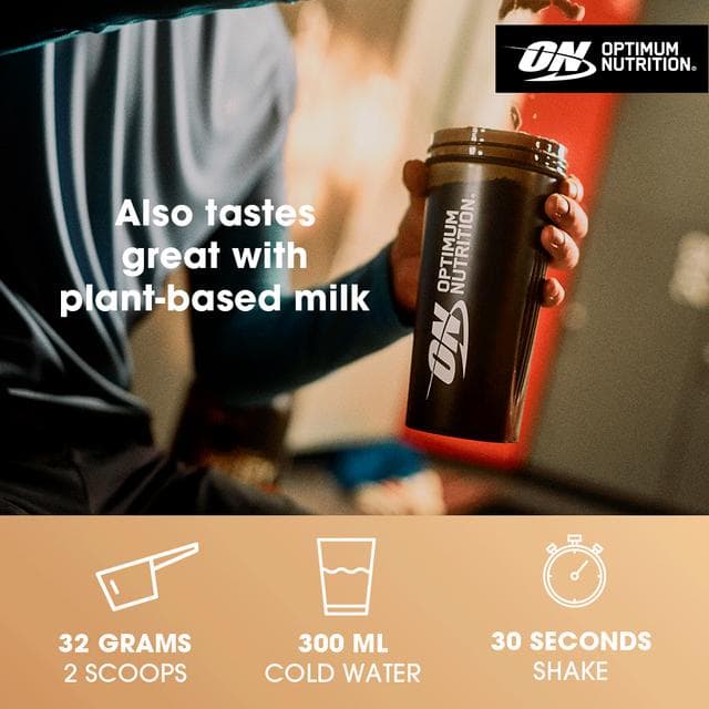Optimum Nutrition Gold Standard 100% Plant Protein Powder Double Rich Chocolate Flavour 20 servings 684g - gallery image 4