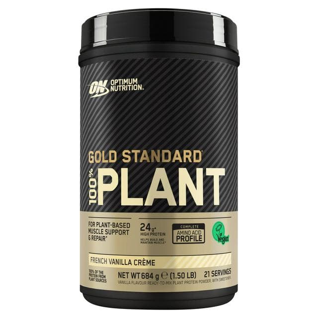 Optimum Nutrition Gold Standard 100% Plant Protein Powder French Vanilla Creme Flavour 21 servings 684g - gallery image 1