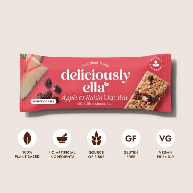 Deliciously Ella 3 x 50g Apple, Raisin & Cinnamon Multipack Oat Bars - gallery image 2