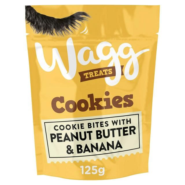 Wagg Peanut Butter & Banana Cookie Treats 125g - gallery image 1