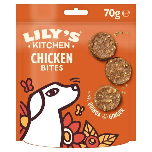 Lily's Kitchen Chomp-Away Chicken Bites Dog Treats 70g - gallery image 1