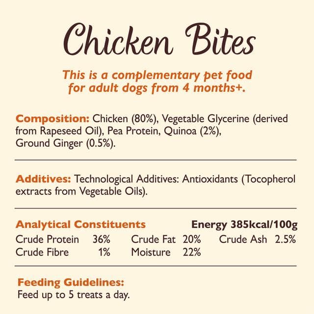 Lily's Kitchen Chomp-Away Chicken Bites Dog Treats 70g - gallery image 4