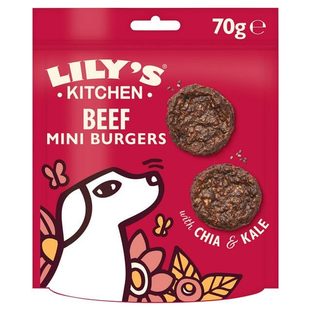 Lily's Kitchen The Best Ever Beef Mini Burgers Dog Treats 70g - gallery image 1