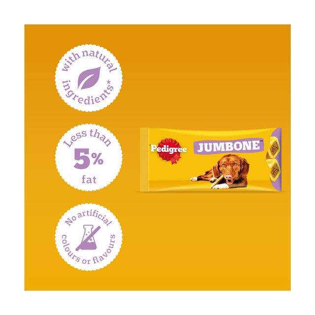 Pedigree Jumbone Adult Medium Dog Treat Beef & Poultry Chews x2 180g - gallery image 3