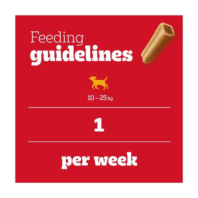 Pedigree Jumbone Adult Medium Dog Treat Beef & Poultry Chews x2 180g - gallery image 4