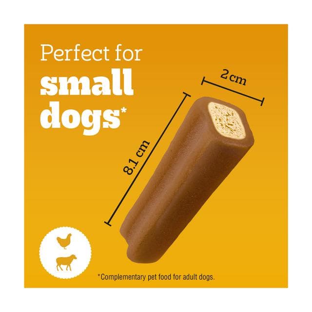 Pedigree Jumbone Mini Adult Small Dog Treats Chicken & Lamb Chews x4 160g - gallery image 5