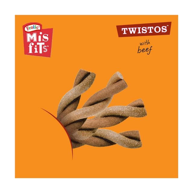 Misfits Twistos Dog Treats Chews with Beef 105g - gallery image 3
