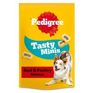 Pedigree Tasty Minis 155g Beef & Poultry Chewy Slices Adult Dog Treats