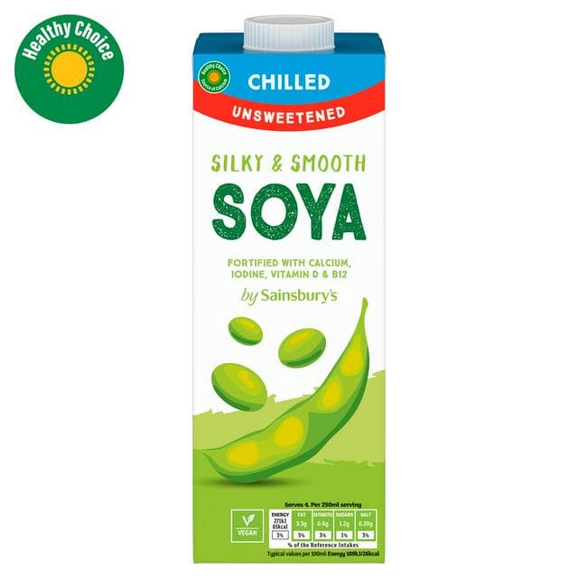 Sainsbury's Unsweetened Soya Drink 1L - gallery image 1
