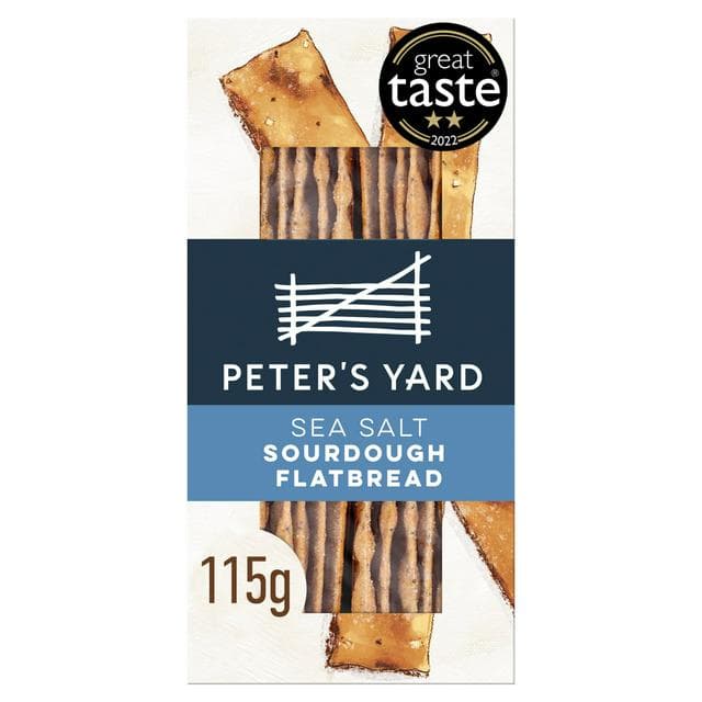 Peter's Yard Sea Salt Sourdough Flatbreads 115g - gallery image 1
