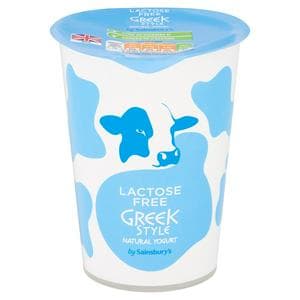 Sainsbury's Lactose Free Greek Style Yogurt 450g