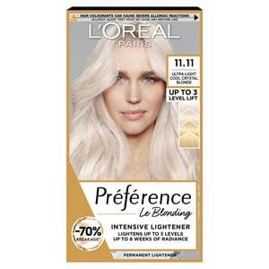 L'Oreal Paris Preference Permanent Hair Dye Venice Ultra-Light Cool Crystal Blonde 11.11