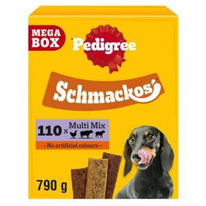 Pedigree Schmackos Adult Dog Treats Meaty Multi Mix 110 Sticks 790g