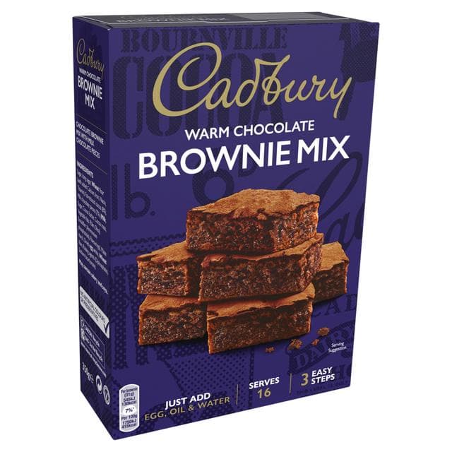 Cadbury 350g Baking Chocolate Brownie Cake Mix - gallery image 2
