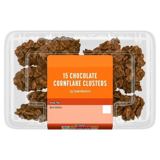 Sainsbury's 15 x Chocolate Cornflake Clusters Mini Bites - gallery image 1