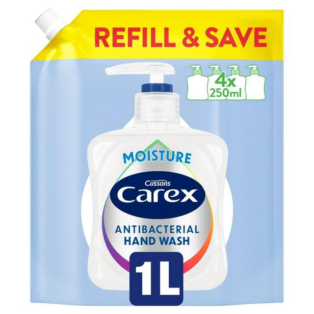 Carex 1L Moisture Antibacterial Hand Wash Refill Pack - gallery image 1