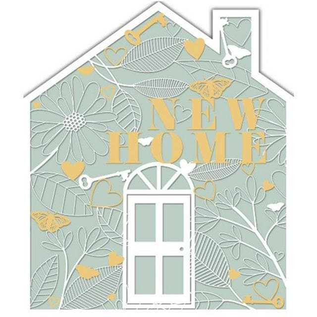 Sainsbury's New Home Card Congratulations Die-Cut House Greeting Card - gallery image 1