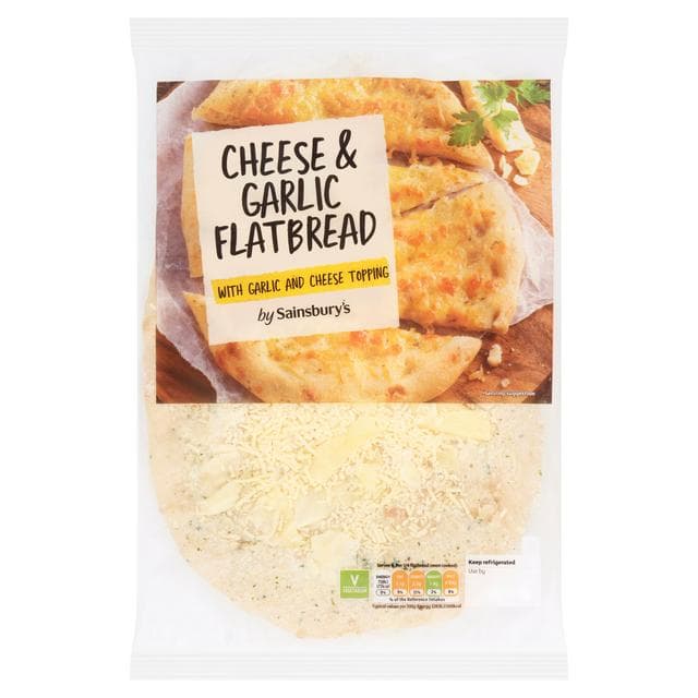 Sainsbury's Cheese & Garlic Flatbread 224g - gallery image 1