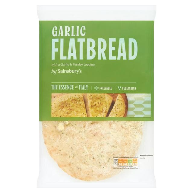 Sainsbury's Garlic Flatbread 210g - gallery image 1
