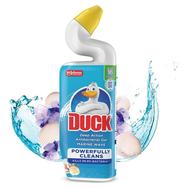 Duck Toilet Cleaner Deep Action Liquid Gel Marine 750ml - gallery image 1