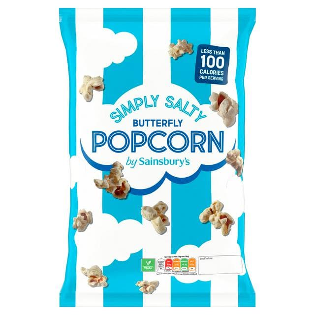 Sainsbury's Simply Salty Butterfly Popcorn 90g - gallery image 1