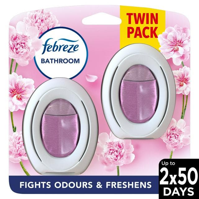 Febreze Bathroom, Continuous Air Freshener Odour Elimination & Prevention, Blossom & Breeze - gallery image 1