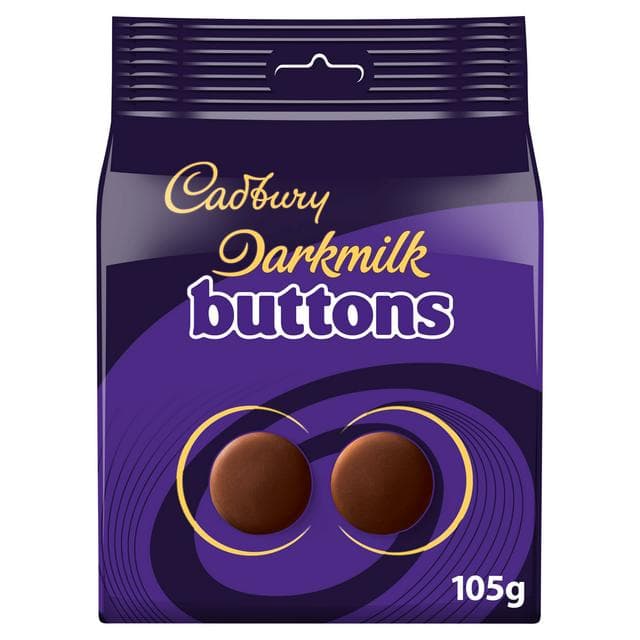 Cadbury Darkmilk Chocolate Giant Buttons Pouch 100g - gallery image 1