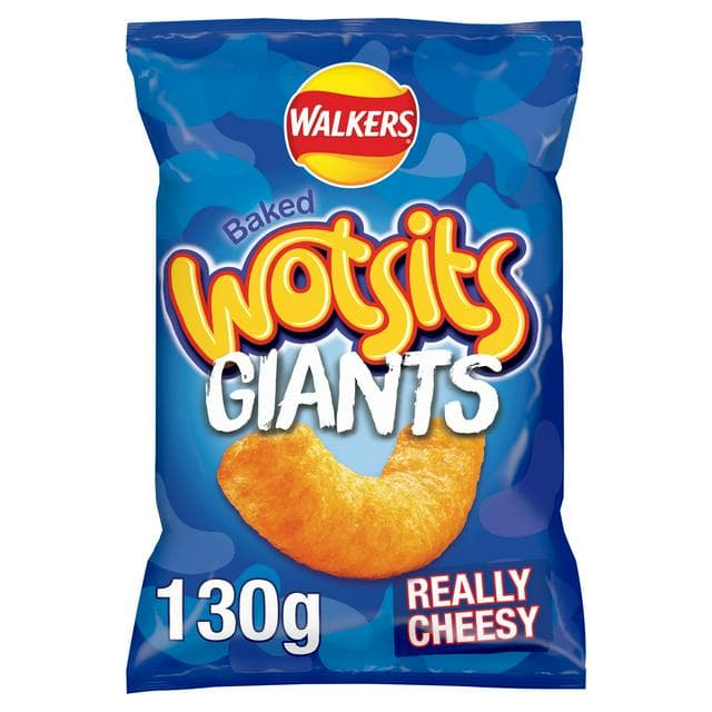 Walkers Wotsits Giants Really Cheesy Sharing Crisps Snacks 130g - gallery image 1