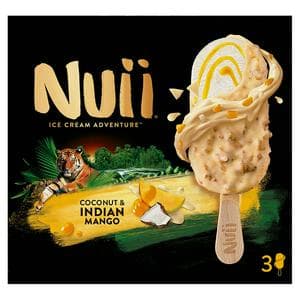 Nuii Ice Cream Aventure Coconut & Indian Mango 3x90ml