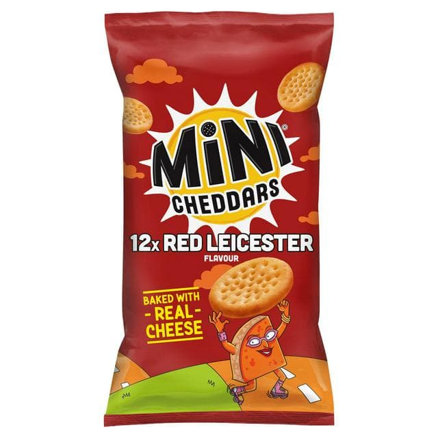 Jacob's Mini Cheddars Red Leicester Baked Snacks Multipack 12x23g - gallery image 1