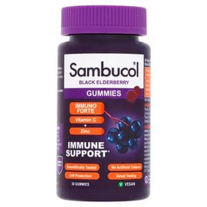 Sambucol Immuno Forte Black Elderberry Gummies x30