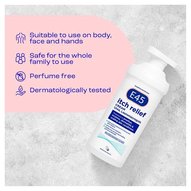 E45 Itch Relief Body Cream for Itchy & Irritated Skin 500g - gallery image 2