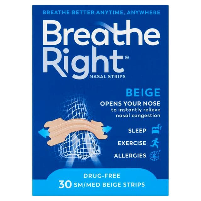 Breathe Right Congestion Relief Nasal Strips Original Small/Medium x30 - gallery image 1