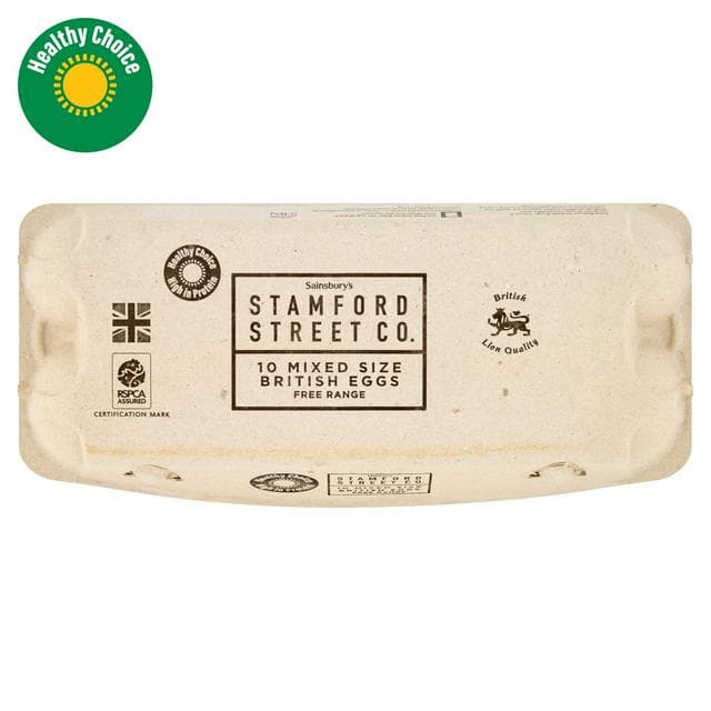 Stamford Street Co. 10 x Mixed Size British Free Range Eggs 536g - gallery image 1