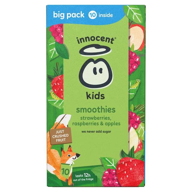 Innocent Kids Strawberries, Raspberries & Apples Smoothies 10 x 150ml - gallery image 6
