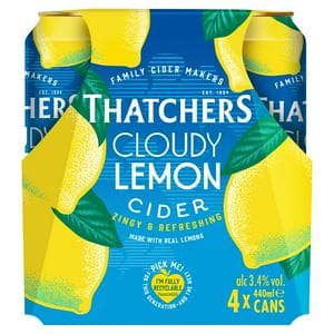 Thatchers 4 x 440ml Cloudy Lemon Fruit Cider