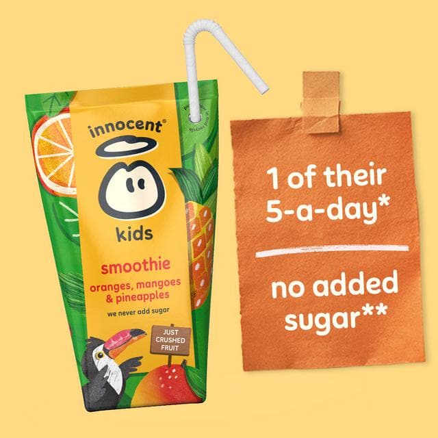 Innocent Kids Oranges, Mangoes & Pineapples Smoothies 4x150ml - gallery image 3