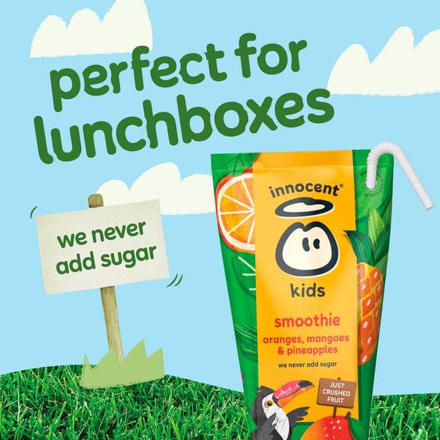 Innocent Kids Oranges, Mangoes & Pineapples Smoothies 4x150ml - gallery image 5