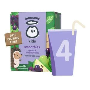 Innocent Kids Apples & Blackcurrants Smoothies 4 x 150ml
