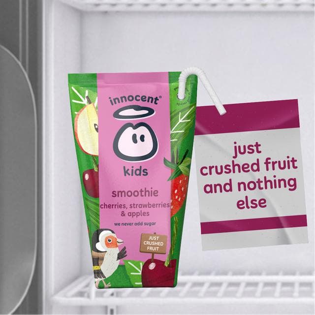 Innocent Kids Cherries, Strawberries & Apples Smoothies 4 x 150ml - gallery image 4