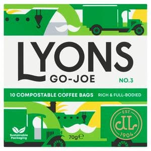 Lyons Go-Joe Compostable Coffee Bags x10 70g