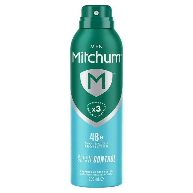 Mitchum Male Clean Control Deo 200ml - gallery image 1