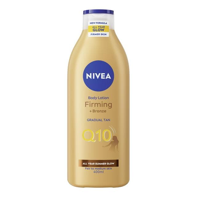 Nivea Q10 Gradual Tan Firming Body Moisturiser Fair To Medium Skin 400ml - gallery image 1