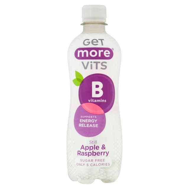 Get More Vits B Vitamins Still Apple & Raspberry Drink 500ml - gallery image 1