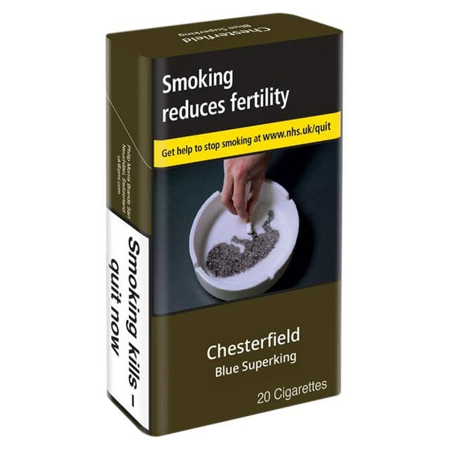 Chesterfield Blue Superking Cigarettes x20 - gallery image 1