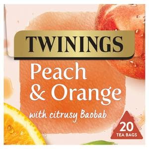 Twinings Peach & Orange Fruit Tea, 20 Tea Bags