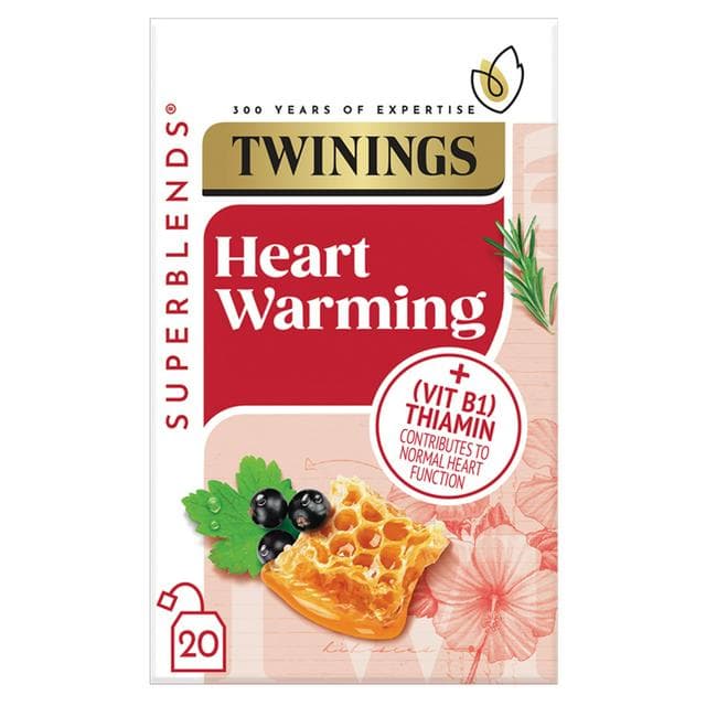Twinings Superblends Heartwarming Blackcurrant, Rosemary, Honey & Hibiscus, 20 Tea Bags - gallery image 1