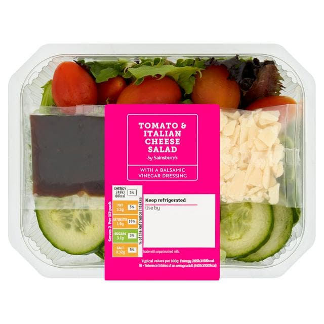 Sainsbury's Tomato & Italian Cheese Salad Bowl 175g - gallery image 1