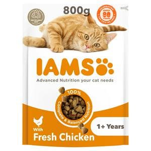 IAMS Vitality Adult Cat Food With Fresh Chicken 800g