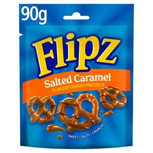 Flipz Salted Caramel Flavour Coated Pretzel 90g